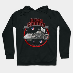 Cross Country U.S.A Star Motorcycle Hoodie